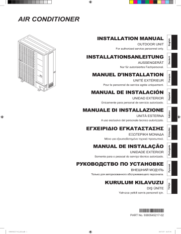 AOYG72LRLA | ROG72LRLA | ROG90LRLA | AOHG90LRLA | AOHG72LRLA | Installation manuel | Fujitsu AOYG90LRLA Guide d'installation | Fixfr