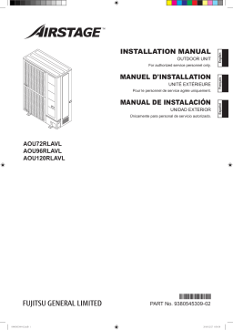 Fujitsu AOU72RLAVL Guide d'installation