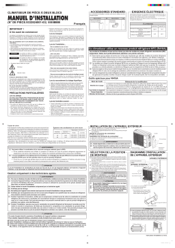 Fujitsu AOU9RL2 Guide d'installation