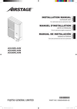 Fujitsu AOU60RLAVM Guide d'installation