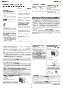 Fujitsu AOU9RLFW Guide d'installation