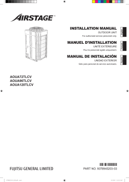 Fujitsu AOUA120TLCV Guide d'installation