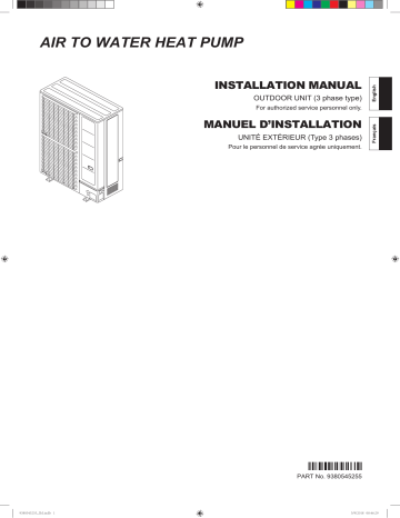 Installation manuel | Fujitsu WOHK150LJL Guide d'installation | Fixfr