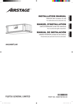 Fujitsu AAUA96TLAV Guide d'installation