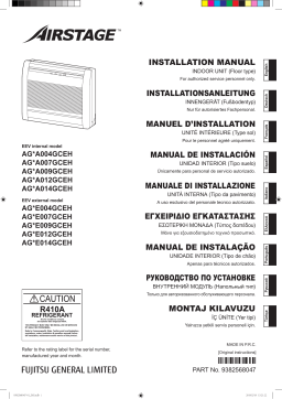 Fujitsu AGHA012GCEH Guide d'installation