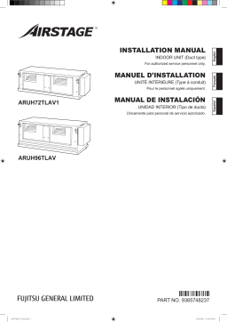 Fujitsu ARUH72TLAV1 Guide d'installation