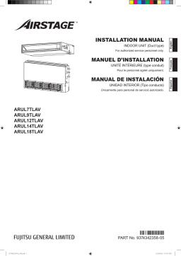 Fujitsu ARUL18TLAV Guide d'installation