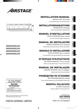 Fujitsu ARXA024GLEH Guide d'installation