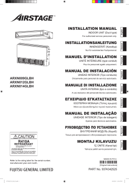 Fujitsu ARXN009GLBH Guide d'installation