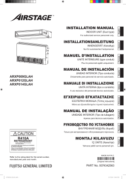 Fujitsu ARXP009GLAH Guide d'installation