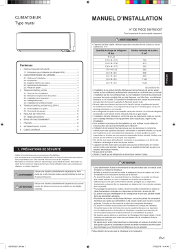 Fujitsu RSG07KGTB Guide d'installation