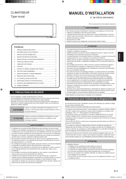 Fujitsu ASYG12KMCC Guide d'installation