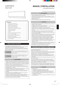 Fujitsu RSG24KLCA Guide d'installation