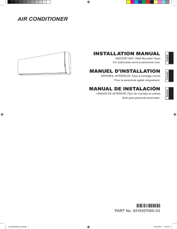 Installation manuel | Fujitsu ASU12RLS2 Guide d'installation | Fixfr