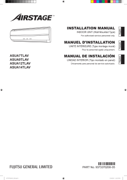 Fujitsu ASUA12TLAV Guide d'installation