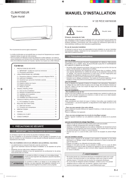 Fujitsu ASUG09LZAS Guide d'installation