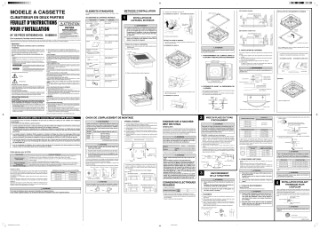 Installation manuel | Fujitsu AUU18RCLX Guide d'installation | Fixfr