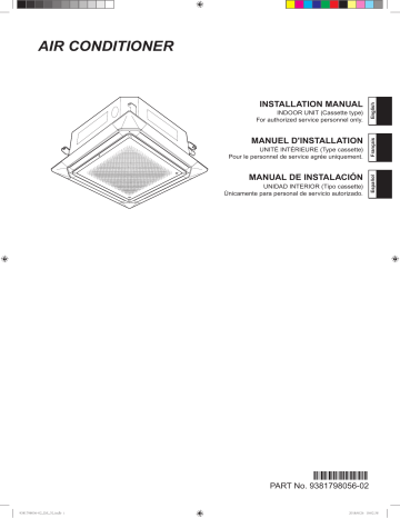 Installation manuel | Fujitsu AUU18RGLX Guide d'installation | Fixfr