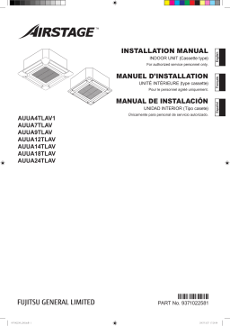 Fujitsu AUUA4TLAV1 Guide d'installation