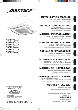 Fujitsu AUXB07GALH Guide d'installation