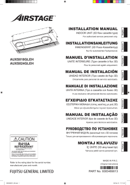 Fujitsu AUXS018GLEH Guide d'installation