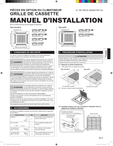 Installation manuel | Fujitsu CG-FFB Guide d'installation | Fixfr