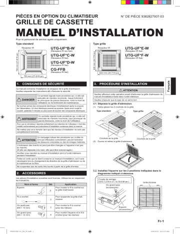 Installation manuel | Fujitsu CG-FFB Guide d'installation | Fixfr