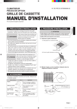 Fujitsu RXCCGF Guide d'installation