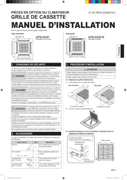 Fujitsu UTG-CCGF Guide d'installation