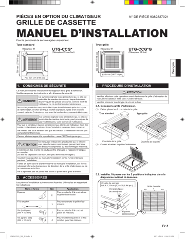 Installation manuel | Fujitsu UTG-CCGF Guide d'installation | Fixfr