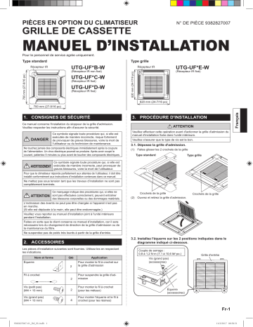 Installation manuel | Fujitsu UTG-CCGVG Guide d'installation | Fixfr