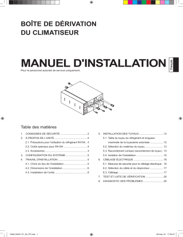 Installation manuel | Fujitsu UTP-PU03A Guide d'installation | Fixfr