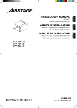 Fujitsu UTP-RU01AH Guide d'installation