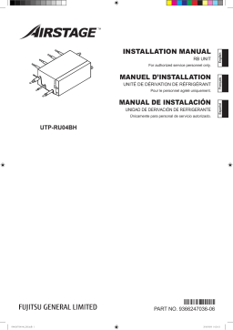 Fujitsu UTP-RU04BH Guide d'installation