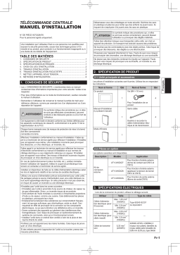 Fujitsu UTY-DCGGZ1 Guide d'installation