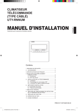 Fujitsu UTY-RNNUM Guide d'installation