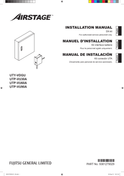 Fujitsu UTY-VDGU Guide d'installation