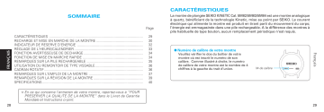 5M82 | 5M83 | Mode d'emploi | Seiko 5M84 Kinetic Manuel utilisateur | Fixfr