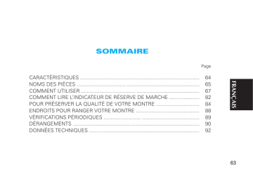 Mode d'emploi | Seiko 5R67 Spring Drive Manuel utilisateur | Fixfr