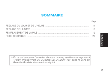 5Y67 | Mode d'emploi | Seiko 5Y66 Analog Quartz Manuel utilisateur | Fixfr