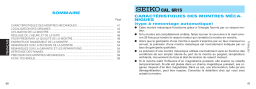 Seiko 6R15 Automatic Manuel utilisateur