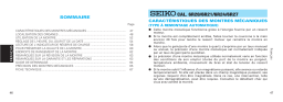 Seiko 6R27 Automatic Manuel utilisateur
