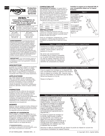 Mode d'emploi | 3M PROTECTA® Retrieval Self Retracting Lifeline Mounting Bracket, SRL Side and Tripod Base 3590498, 1 EA Manuel utilisateur | Fixfr