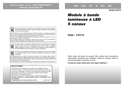 Conrad Components 5-Channel LED Running Light Module Manuel utilisateur