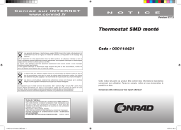 Conrad Components 114421 Temperature switch Component 9 V DC, 12 V DC -10 up to 100 °C Manuel utilisateur