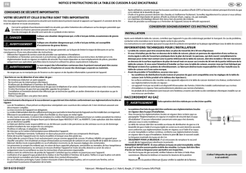 AKR 362/WH | AKR 362/IX | AKR 362/NB | Mode d'emploi | Whirlpool AKR 3710/IXL Manuel utilisateur | Fixfr