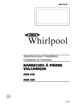 Whirlpool ADN 629 Manuel utilisateur