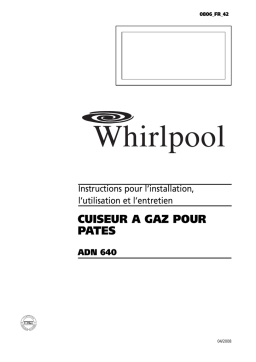 Whirlpool ADN 640 Manuel utilisateur