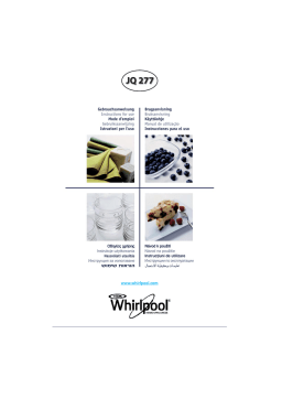 Whirlpool JQ 277 WH Manuel utilisateur