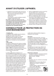 Whirlpool PRBN 352W A++ Manuel utilisateur